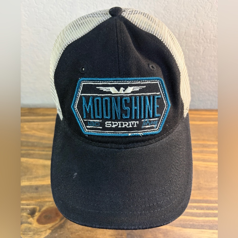 Moonshine Spirit By Brad Paisley Black Mesh Trucker Adjustable Hat Cap Patch